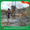 Portable electric borehole drilling rig for quarry